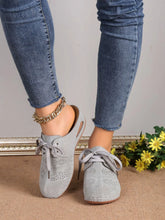 Gray and Black Suede Women’s Mule and Lace-Up Loafers