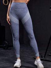 Gray Athletic Leggings Basic Style Highly Stretchy for Women