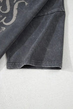 Gray Butterfly Graphic Cotton T-Shirt for Women Woman T Shirts