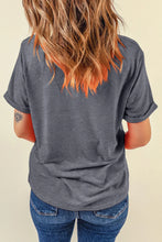 Gray Checkered Baseball Design Womens T Shirt