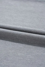 Gray Chenille Patch T-Shirt for Women with HOPPY Design Woman T Shirts