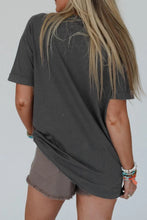 Gray Graphic Tee with YALL and Cowboy Boot for Women