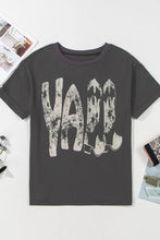 Gray Graphic Tee with YALL and Cowboy Boot for Women