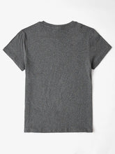 Gray Heathered Short Sleeve T-Shirt for Women 100 Percent Polyester