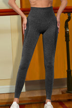 Gray High-Waisted Athletic Leggings for Women Charcoal