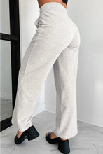 Gray High-Waisted Wide-Leg Sweatpants for Women