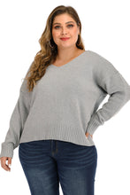 Gray Open-Back Sweater with Long Sleeve Length for Women