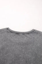 Gray Oversized Cotton Pocket T Shirt for Women Woman T Shirts