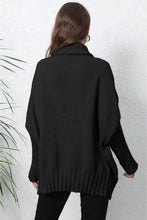 Gray Ribbed Turtleneck Sweater Long Sleeve Pullover Sweater Pullovers
