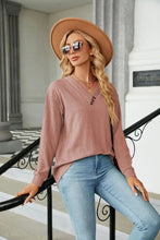 Gray Textured V-Neck Sweater with Regular Sleeve Length for Women Woman T Shirts