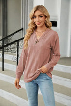 Gray Textured V-Neck Sweater with Regular Sleeve Length for Women Woman T Shirts