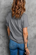 Gray USA Design T-Shirt for Women