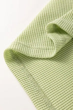 Green and Light Green Striped Waffle-Knit Women’s T-Shirt Woman T Shirts