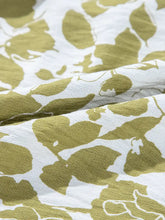 Green and White Floral Tiered Midi Dress Casual Dresses