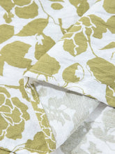 Green and White Floral Tiered Midi Dress Casual Dresses