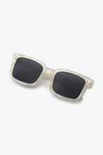 Green and White Patterned Square Sunglasses UV400 Polycarbonate Frame Sunglasses