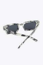Green and White Patterned Square Sunglasses UV400 Polycarbonate Frame Sunglasses