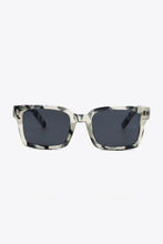 Green and White Patterned Square Sunglasses UV400 Polycarbonate Frame Sunglasses