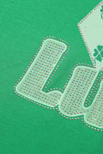 Green Oversized Lucky Graphic T Shirt for Women Woman T Shirts