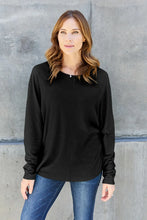 Green Round Neck Long Sleeve Shirt for Women