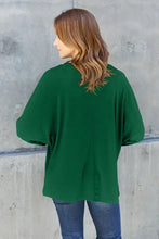 Green Round Neck Long Sleeve Shirt for Women Woman T Shirts
