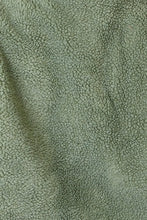 Green Sherpa Jacket and Fleece Pullover Set for Women