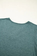 Green V-Neck Crisscross Short Sleeve Top for Women Woman T Shirts