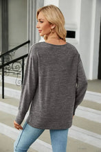 Green V-Neck Long Sleeve Top for Women Casual Basic Style Woman T Shirts