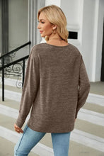 Green V-Neck Long Sleeve Top for Women Casual Basic Style Woman T Shirts