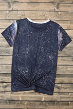 Guitar Graphic Round Neck Short Sleeve T-Shirt Woman T Shirts