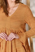 Hailey & Co Full Size V-Neck Flounce Sleeve Blouse Woman Blouses