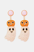 Halloween Ghost Shape Dangle Earrings White One Size Earrings