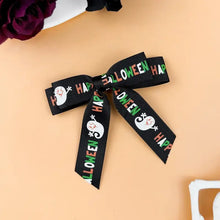2-Piece Polyester Bow Hair Clip Black One Size Hair Jewelry