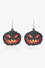 Halloween Theme Earrings Black Pumpkin One Size Earrings