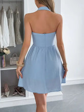 Halternek Zomer Mini Jurk Dames Casual Jurk