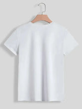 Happy Easter Round Neck Short Sleeve T-Shirt on Hanger