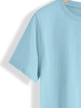 Light blue short-sleeved Happy St Patricks Day round neck t-shirt
