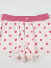 Heart Print Top and Shorts Loungewear Set Woman Loungewear Sets