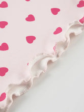 Heart Print Top and Shorts Loungewear Set Woman Loungewear Sets