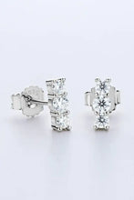Heartbeat Rhythm 925 Sterling Silver Moissanite Stud Earrings Earrings