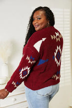 HEYSON Full Size Aztec Soft Fuzzy Sweater Sweater Pullovers