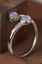 High Quality Natural Moonstone 925 Sterling Silver Toi Et Moi Ring Rings