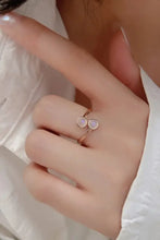 High Quality Natural Moonstone 925 Sterling Silver Toi Et Moi Ring Rose Gold One Size Rings