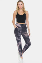 High Waist Cropped Tie Dye Leggings for Women