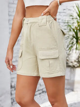 High Waist Washed Denim Shorts Denim Shorts