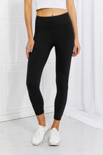 High Waisted Black Active Leggings with Pockets and Reflective Dots Black