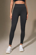 High-Waisted Black and Gray Leggings for Women Dark Gray
