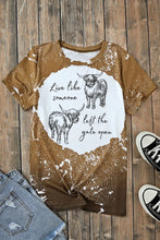 Highland Cow Distressed Graphic Tee for Women