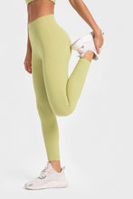 Highly Stretchy Light Green Ribbed Athletic Leggings for Women