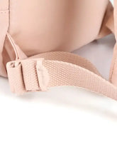 Pink adjustable strap on Himawari contrast waterproof canvas backpack